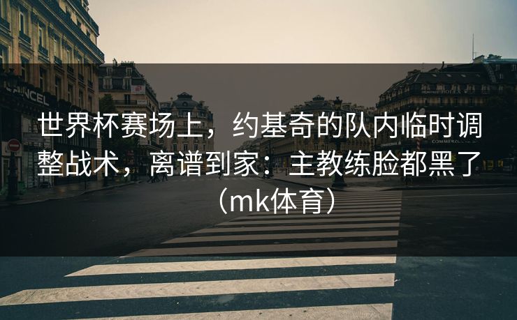 世界杯赛场上，约基奇的队内临时调整战术，离谱到家：主教练脸都黑了（mk体育）