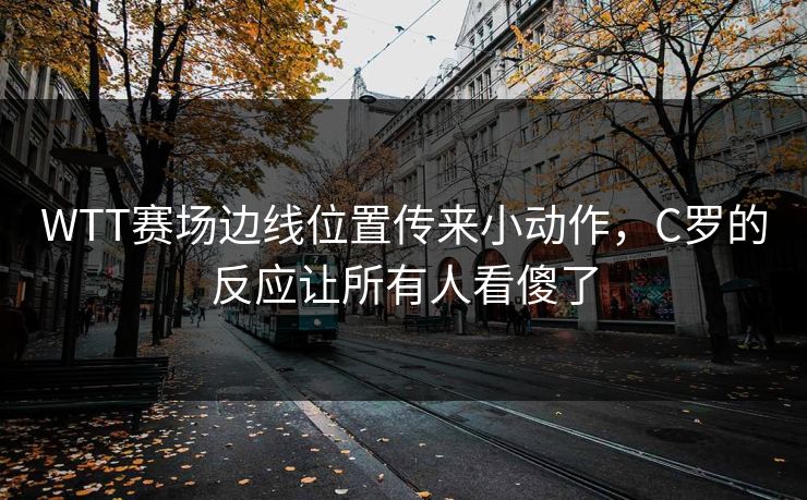 WTT赛场边线位置传来小动作，C罗的反应让所有人看傻了
